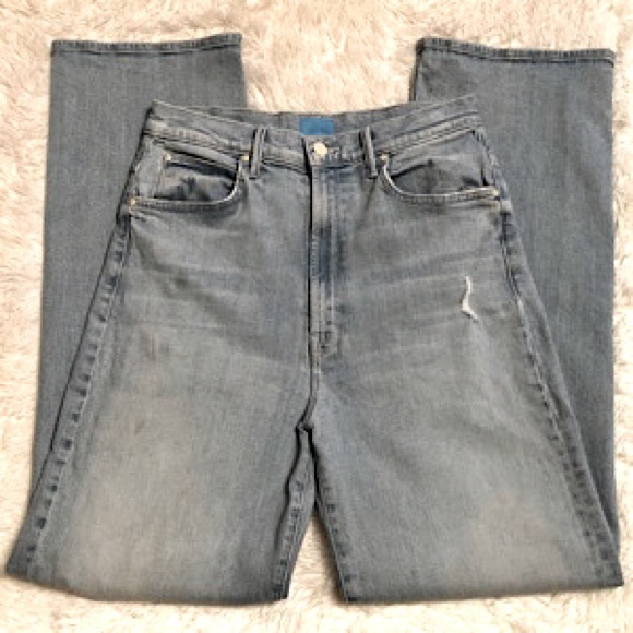 “Like New” MOTHER High-Waisted Tunnel Vision Sneak Jean - Picture 5 of 12